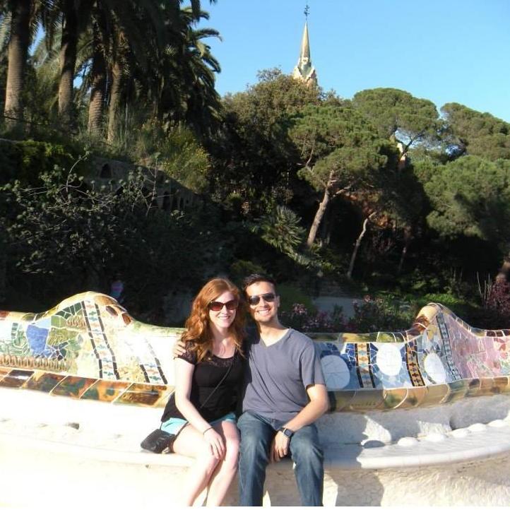 May 2014, Barcelona, Spain: On a fun Eurotrip with friends after college!