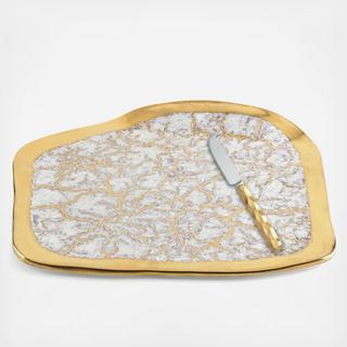 Tempio Luna Cheese Tray with Knife