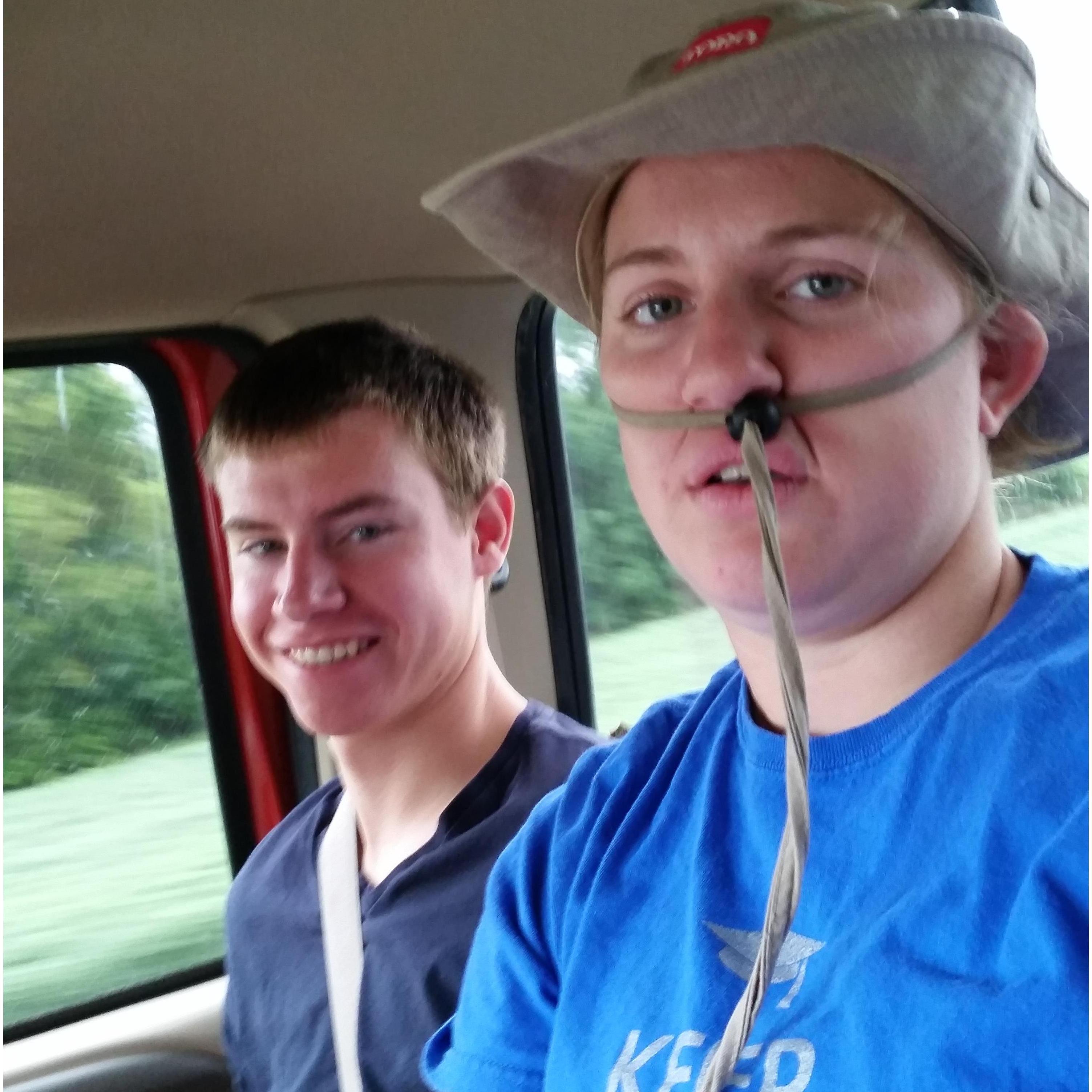 This picture describes us so well! I'm the fun crazy one and he always looks at me like I'm a dork! But he loves me!
08/31/2014