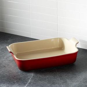 Le Creuset Heritage Rectangle Cerise Red Dish