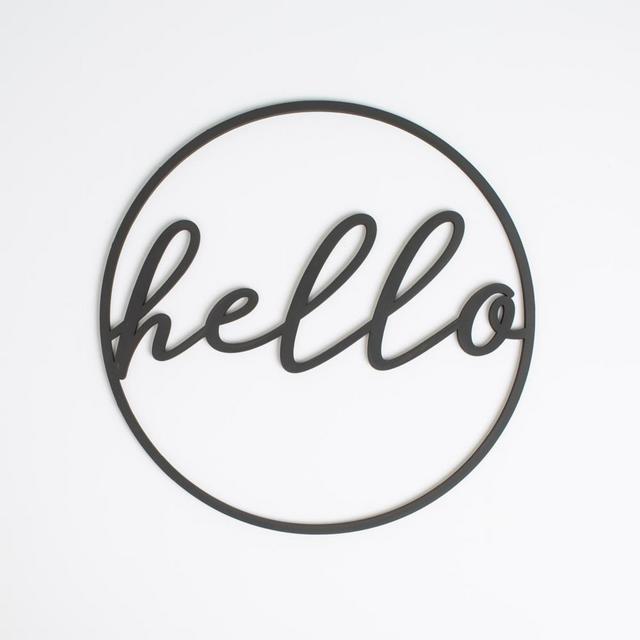 Circle Hello Sign