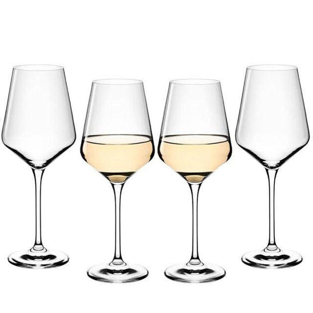 Gerlach 1760 Wine Glasses White Wine Glasses White Wine Goblets Glasses Set of 6 450 ml Crystal Glass Wine Glass Dishwasher Safe Modern