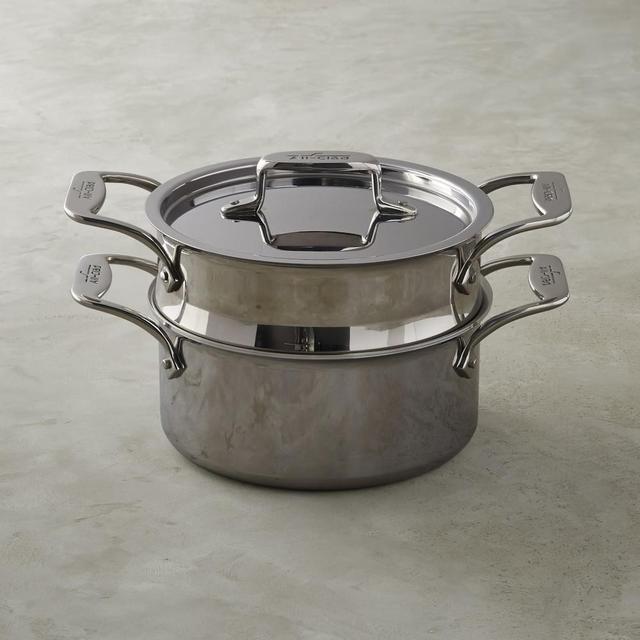 All-Clad d5 Stainless-Steel Steamer Set, 3-Qt.
