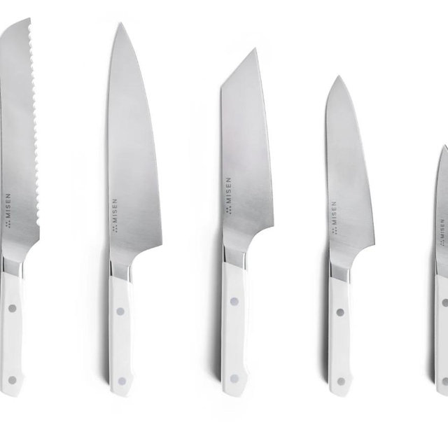 Knife Set - ACUTO440 - New, 5 pc, White