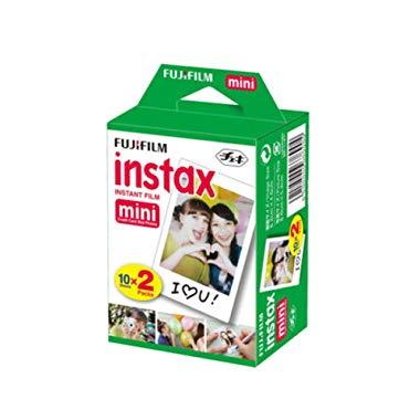 Fujifilm INSTAX Mini Instant Film 2 Pack = 20 Sheets (White) for Fujifilm Mini 8 & Mini 9 Cameras