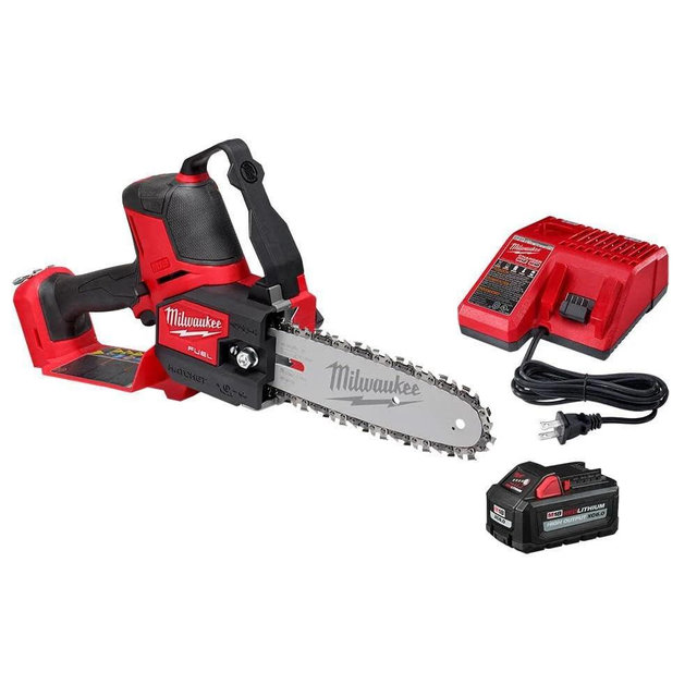 Milwaukee M18 FUEL 8 in. 18V Lithium-Ion Brushless HATCHET Pruning Saw Kit with 6Ah High Output Battery and Charger
