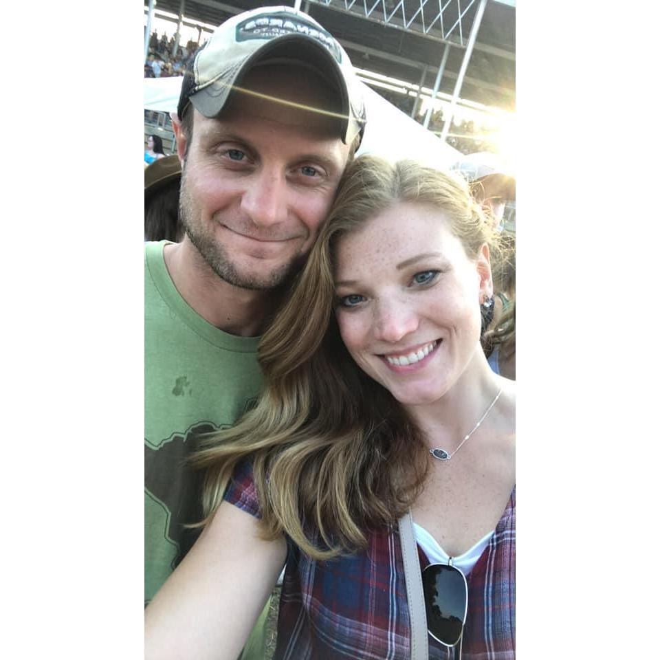 Our first concert as a couple, July 2019.
