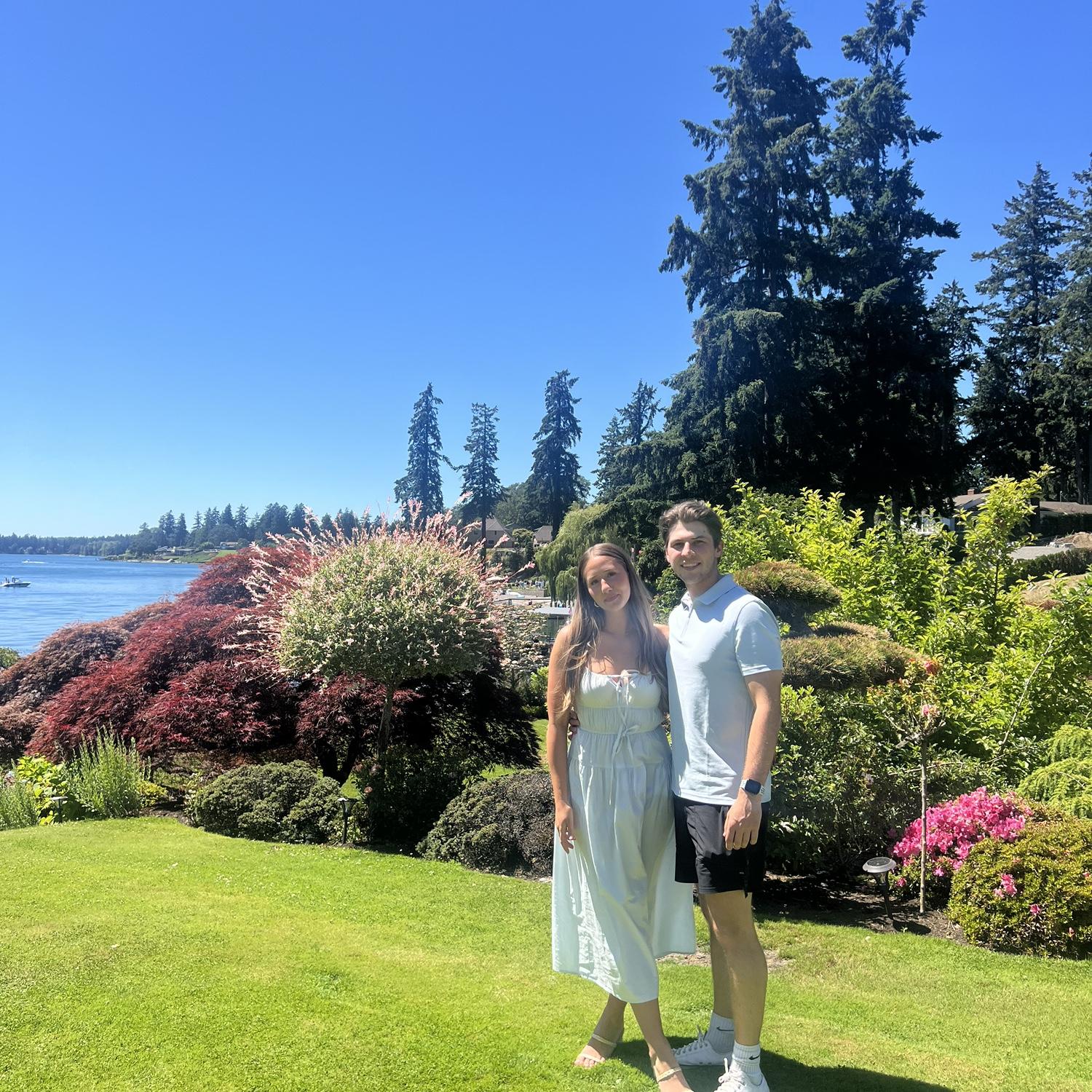 Our 1 year anniversary on the 4th of July.