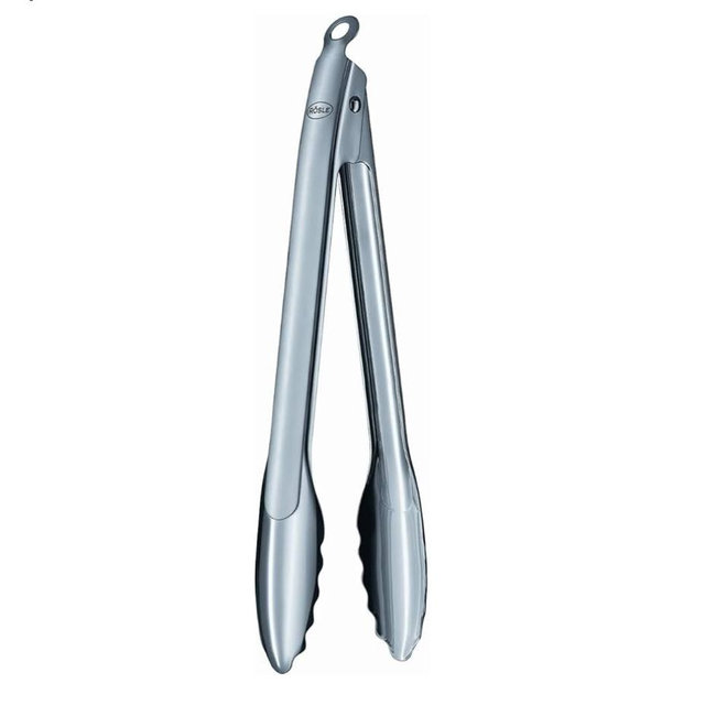 Rösle Stainless Steel 12-inch Lock and Release Tongs