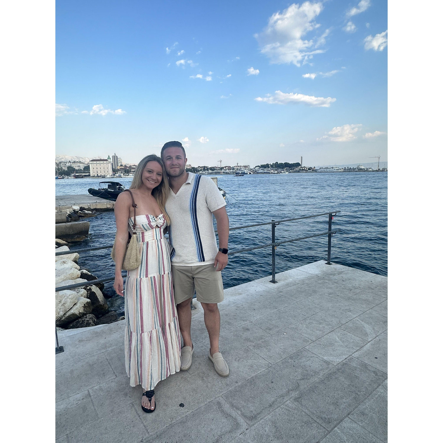2024 Croatia sunset cruise, somewhere you can always find Allyson and Dylan