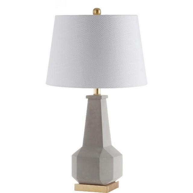 26.5" Ariel Cement LED Table Lamp Gray (Includes Energy Efficient Light Bulb) - JONATHAN Y