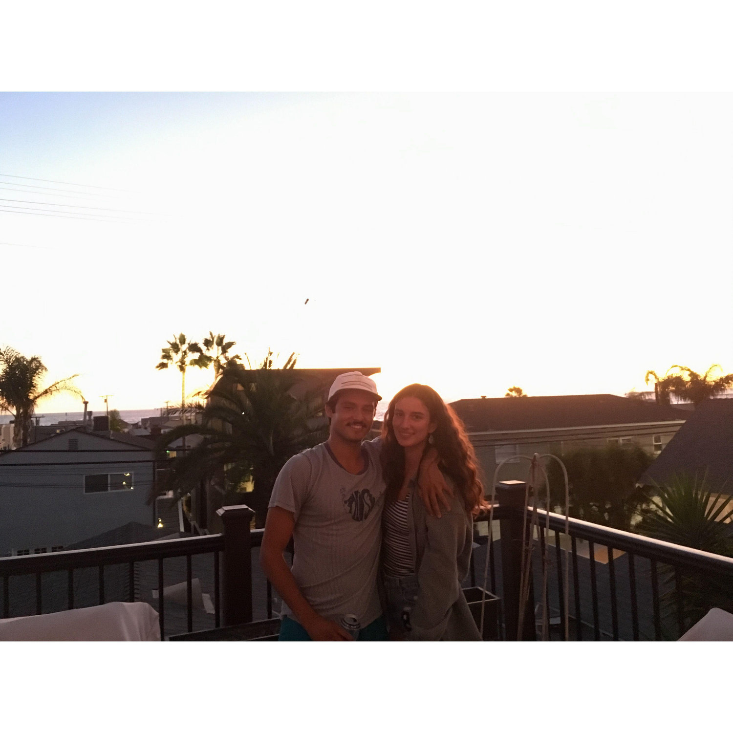 Our first photo together, 2019 Hermosa Beach