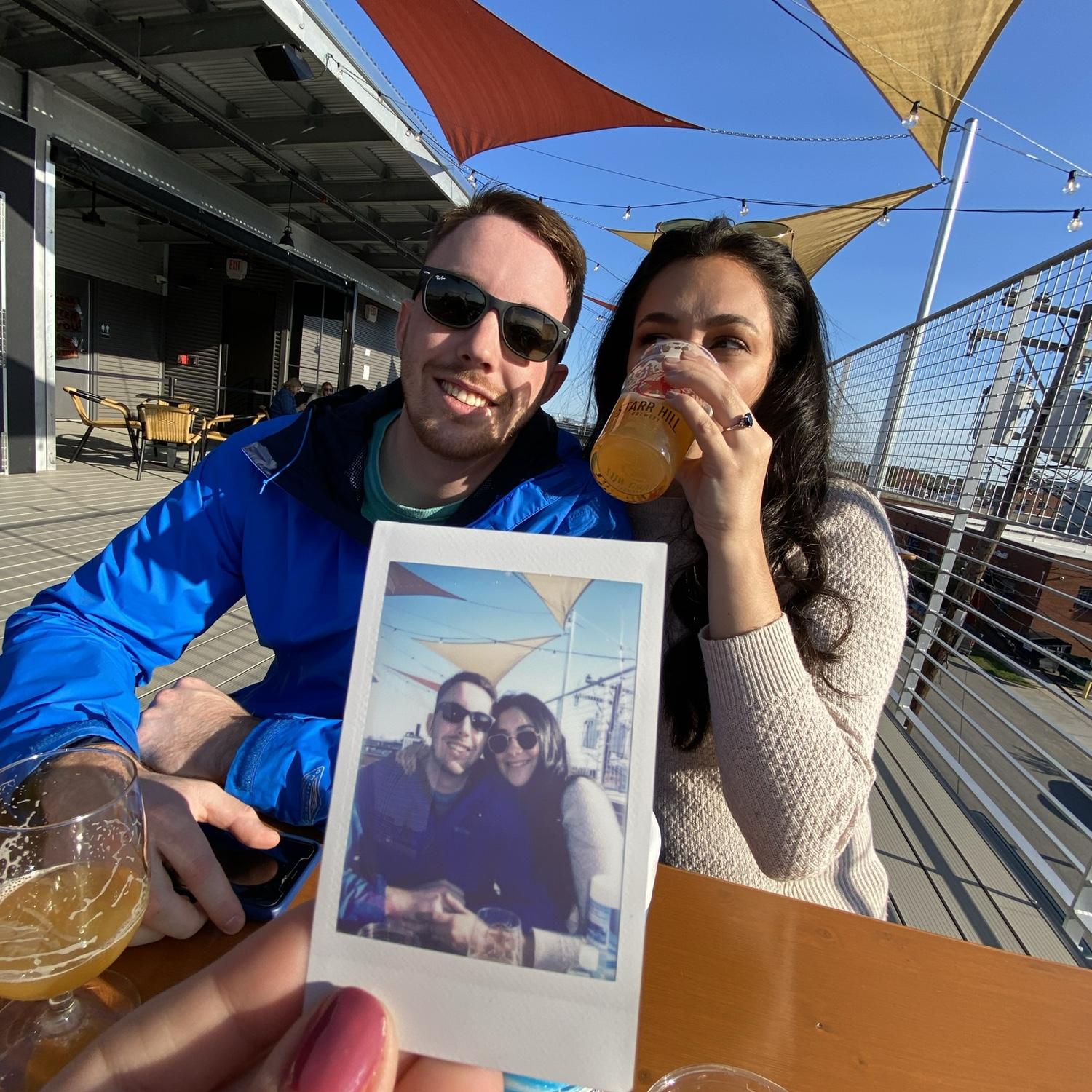 They love enjoying local craft beer, this brewery was right across the street from Morgan's first RVA apartment.
