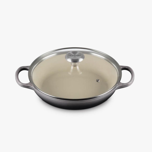 Le Creuset Cast Iron Braiser with Glass Lid