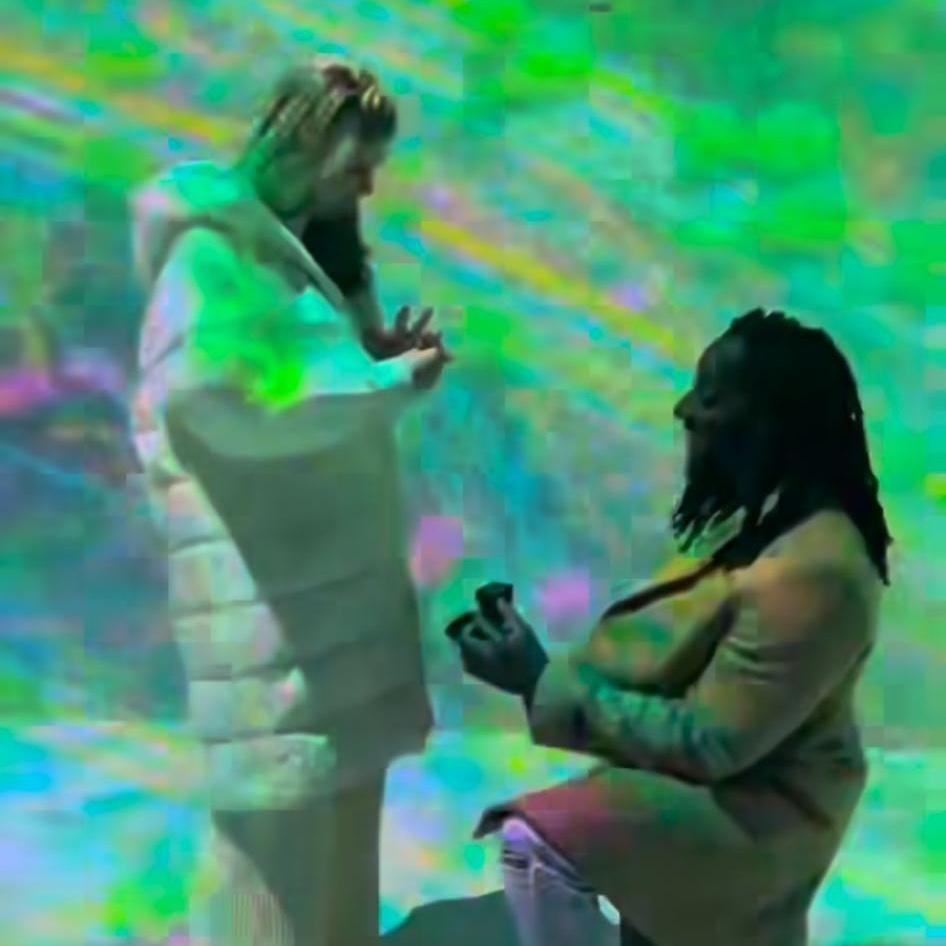 The proposal at Artechouse in Washington DC—2/14/24.❤️