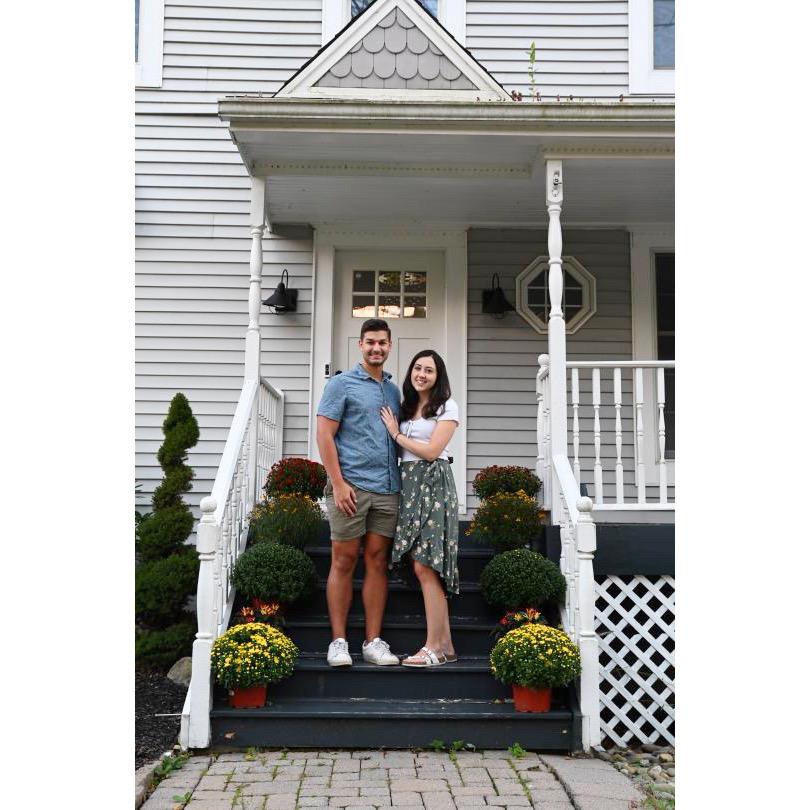The steps of our first home!