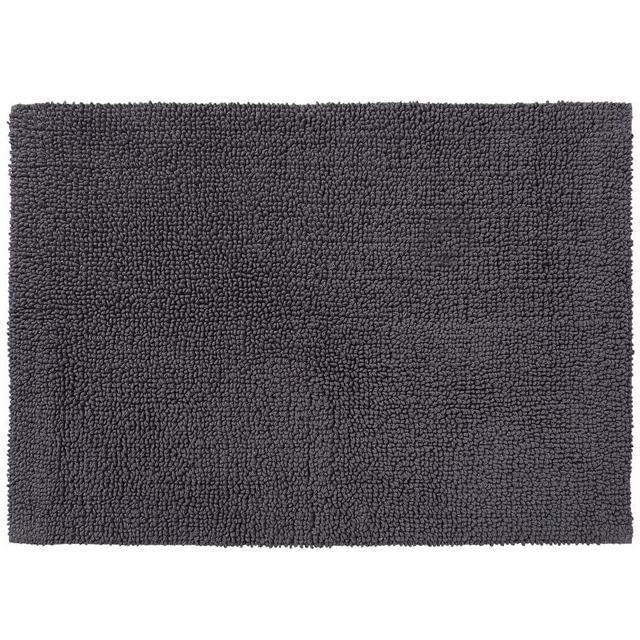 Charcoal Classic Organic Loop Rug, 21x34"