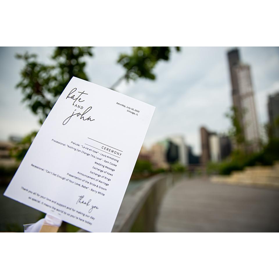 2020 Wedding Ceremony on the Chicago Riverwalk
