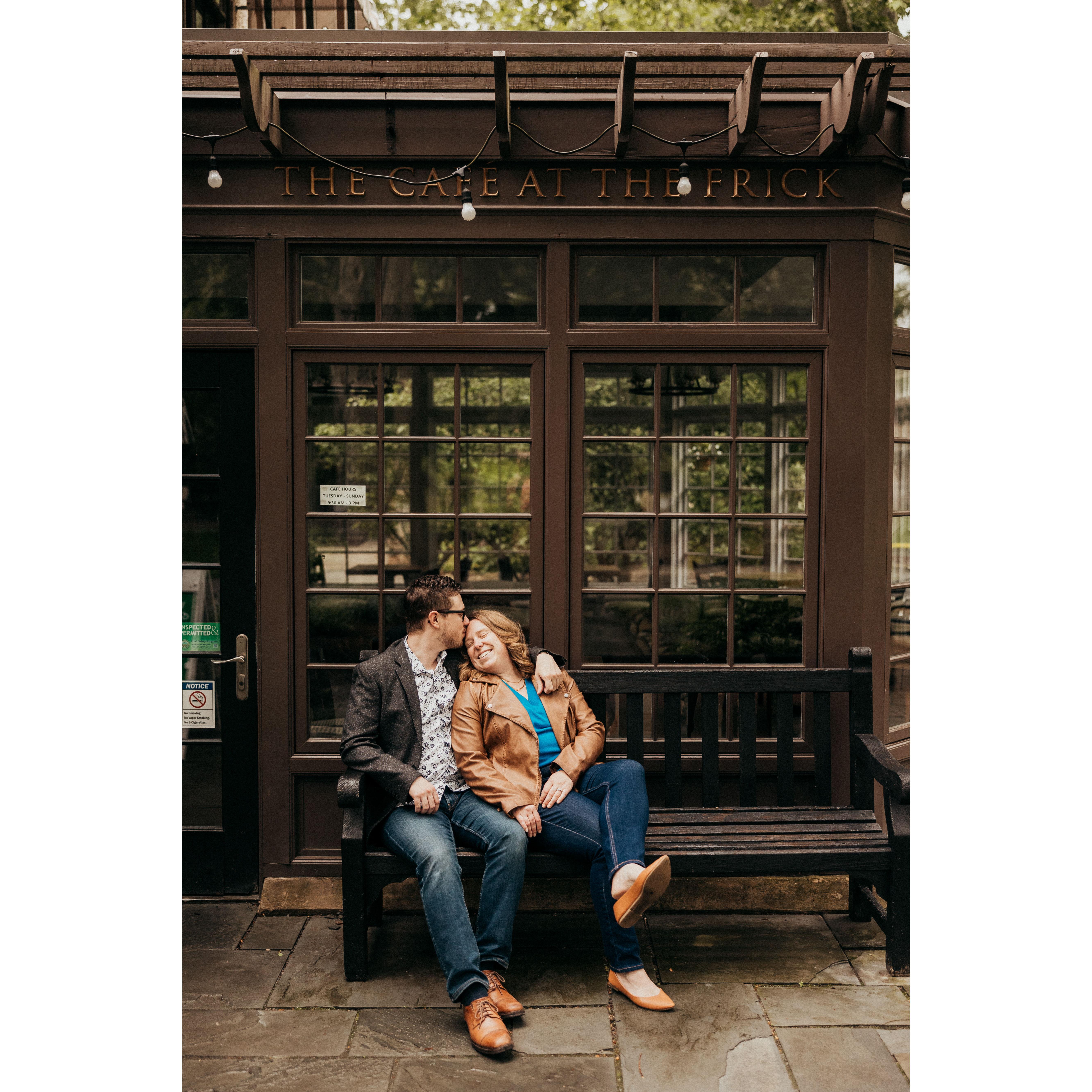 Engagement photo session @ The Frick