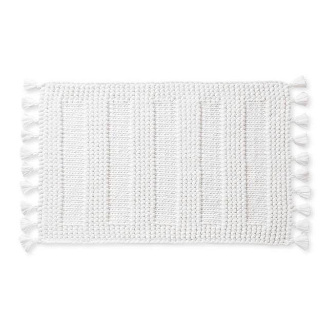 Healdsburg Bath Rug  21"x 34" - White