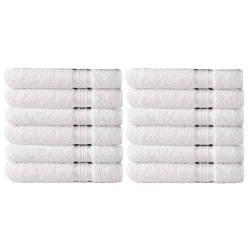 COTTON CRAFT- Euro Spa Set of 4 Luxury Waffle Weave Bath Towels, Oversized  Pure Ringspun Cotton