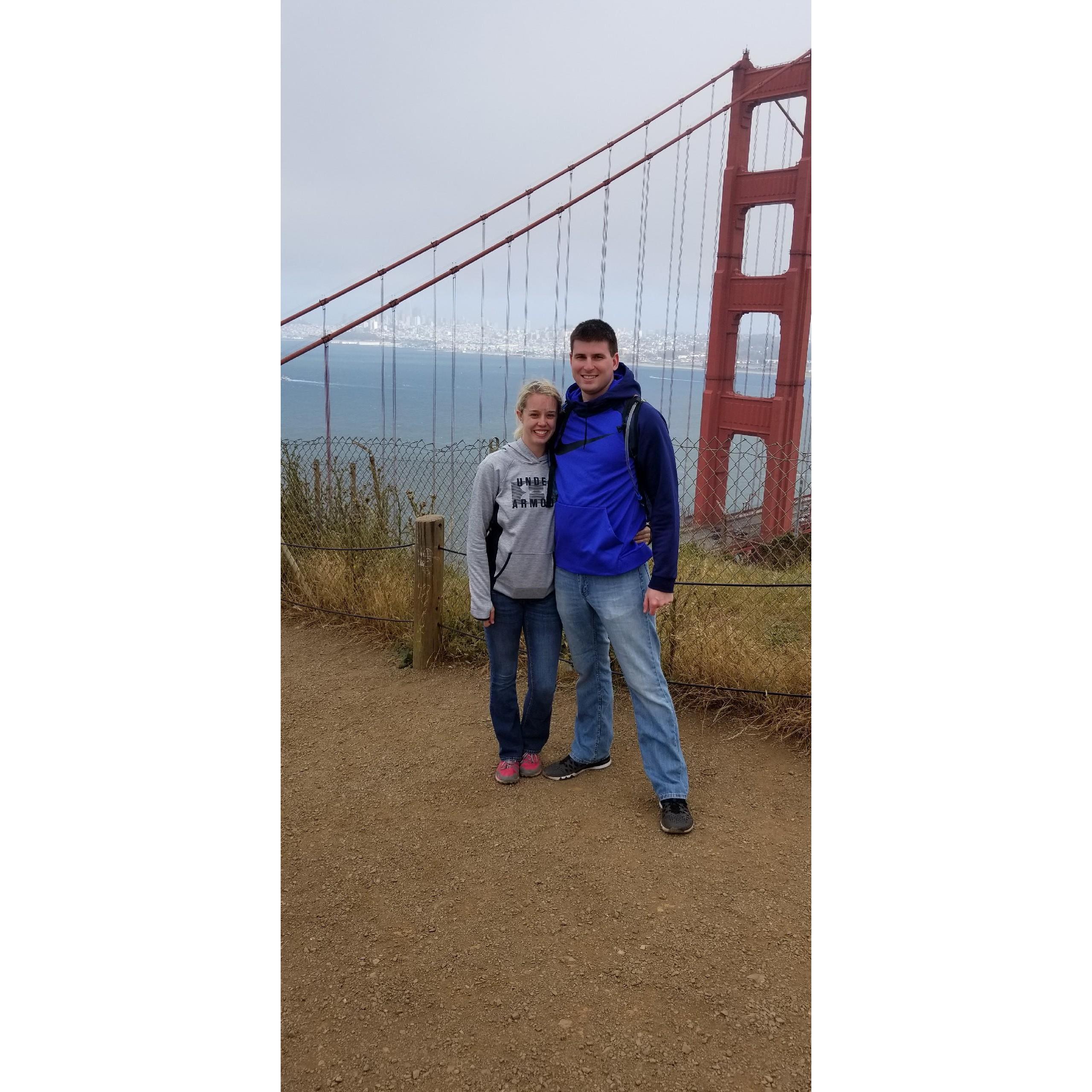 Other side of the Golden Gate Bridge, but the cloudy weather rolled in.