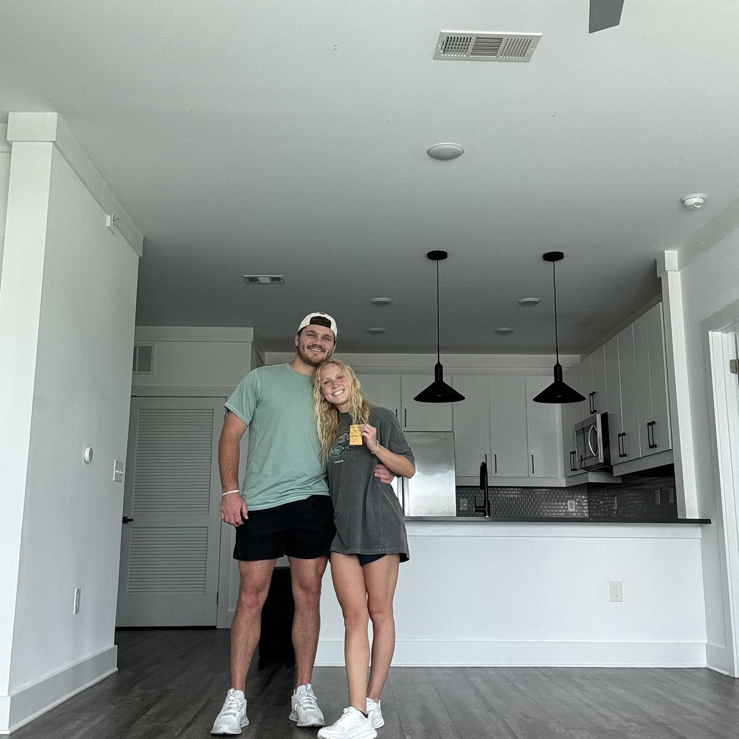 Sydney & Mason got their first apartment in Greenville, SC together on July 14, 2024!