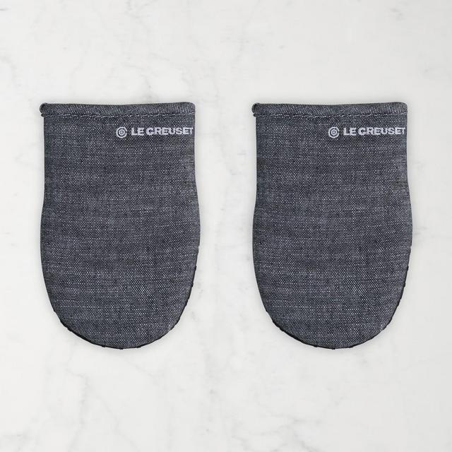 Le Creuset Mini Oven Mitts, Set of 2, Noir