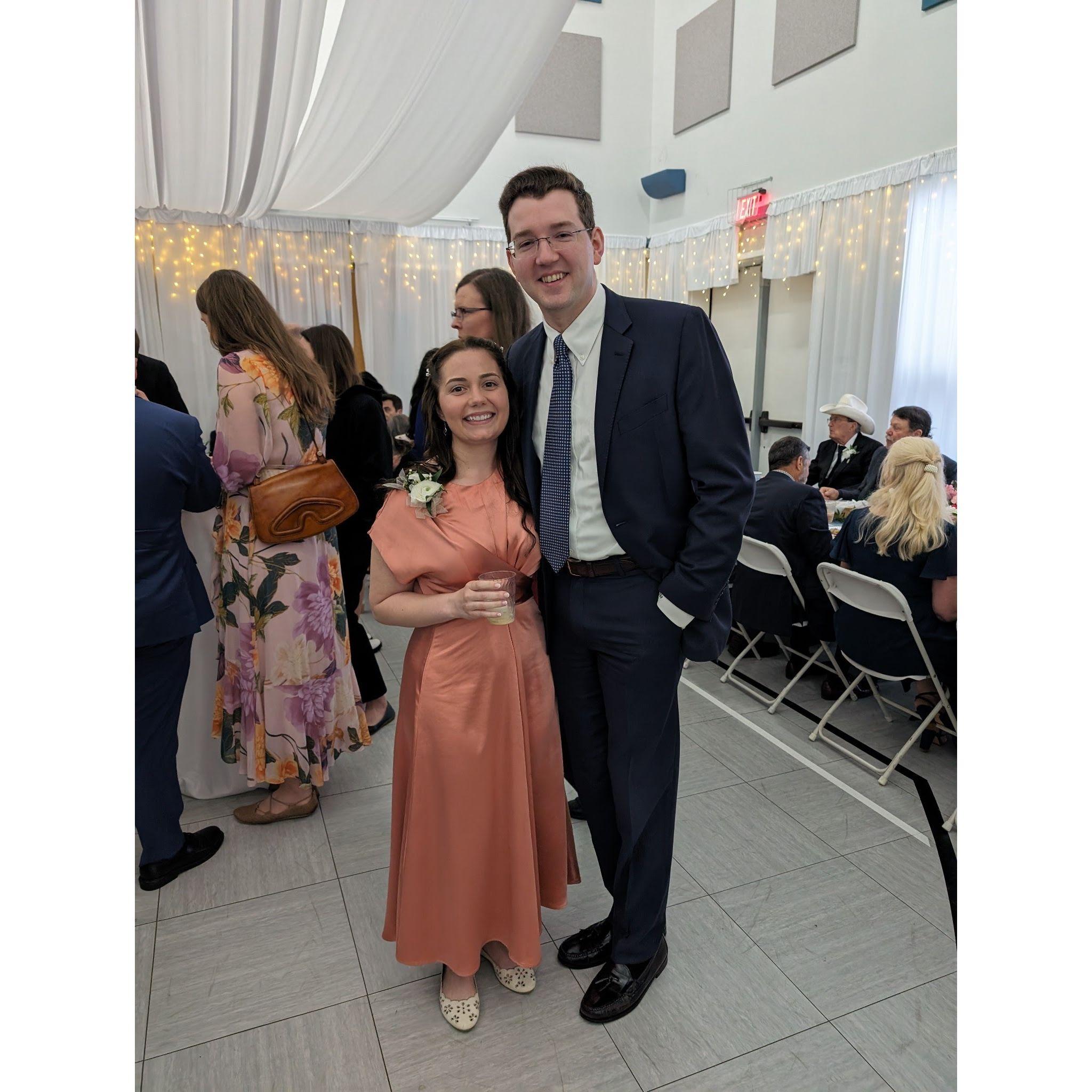 At Joy's brother Timothy's wedding in May of this year