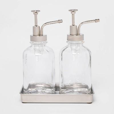 Double Soap Pump Oil Can Clear - Threshold™