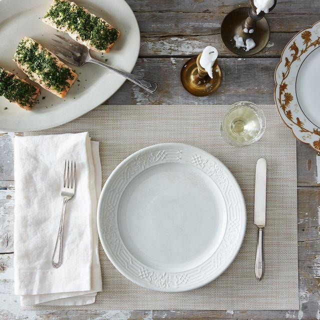Neutral Basketweave Placemats (Set of 4)