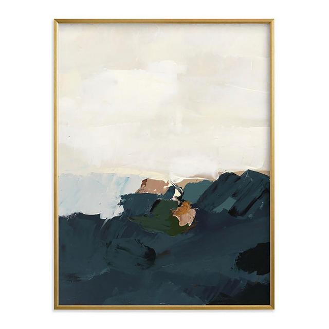 Coastal Swell, Full Bleed 30x40, Gilded Wood Frame