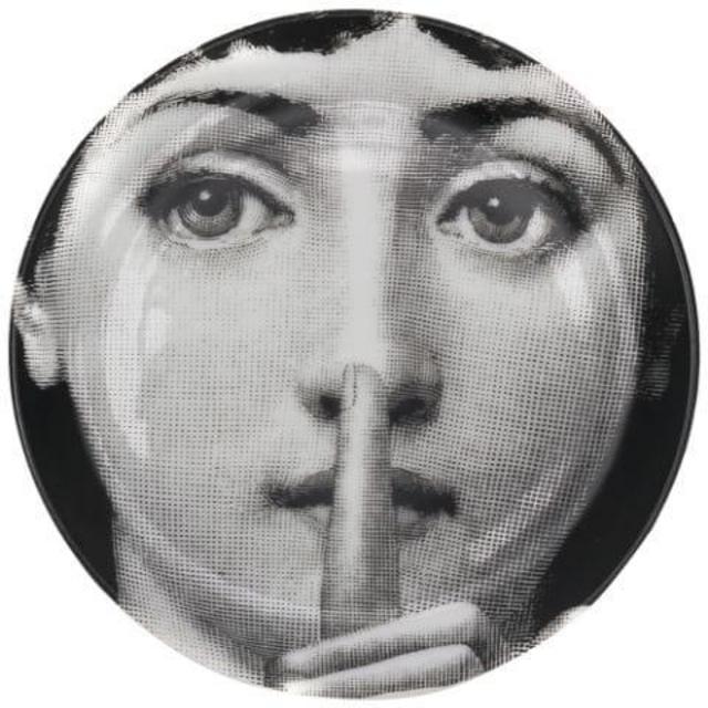 Fornasetti Sottobicchiere Viso Wall Plate