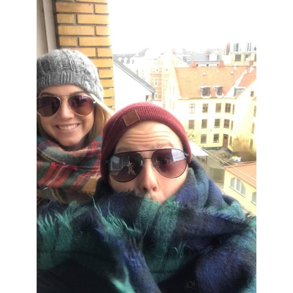 Being silly in Denmark.