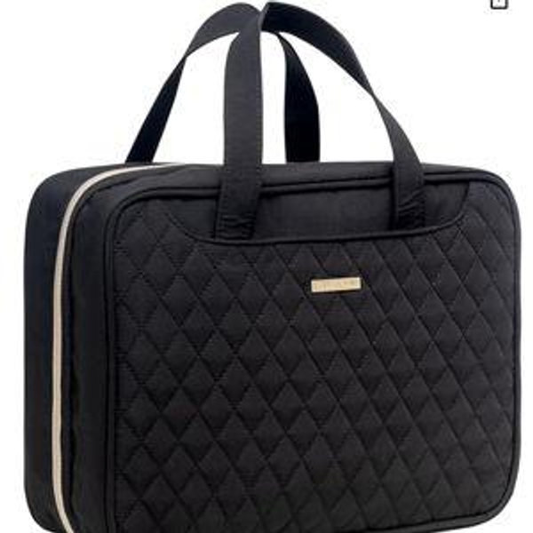 Everfun Travel Toiletry Bag, 12x9x4.5 Inch, Black