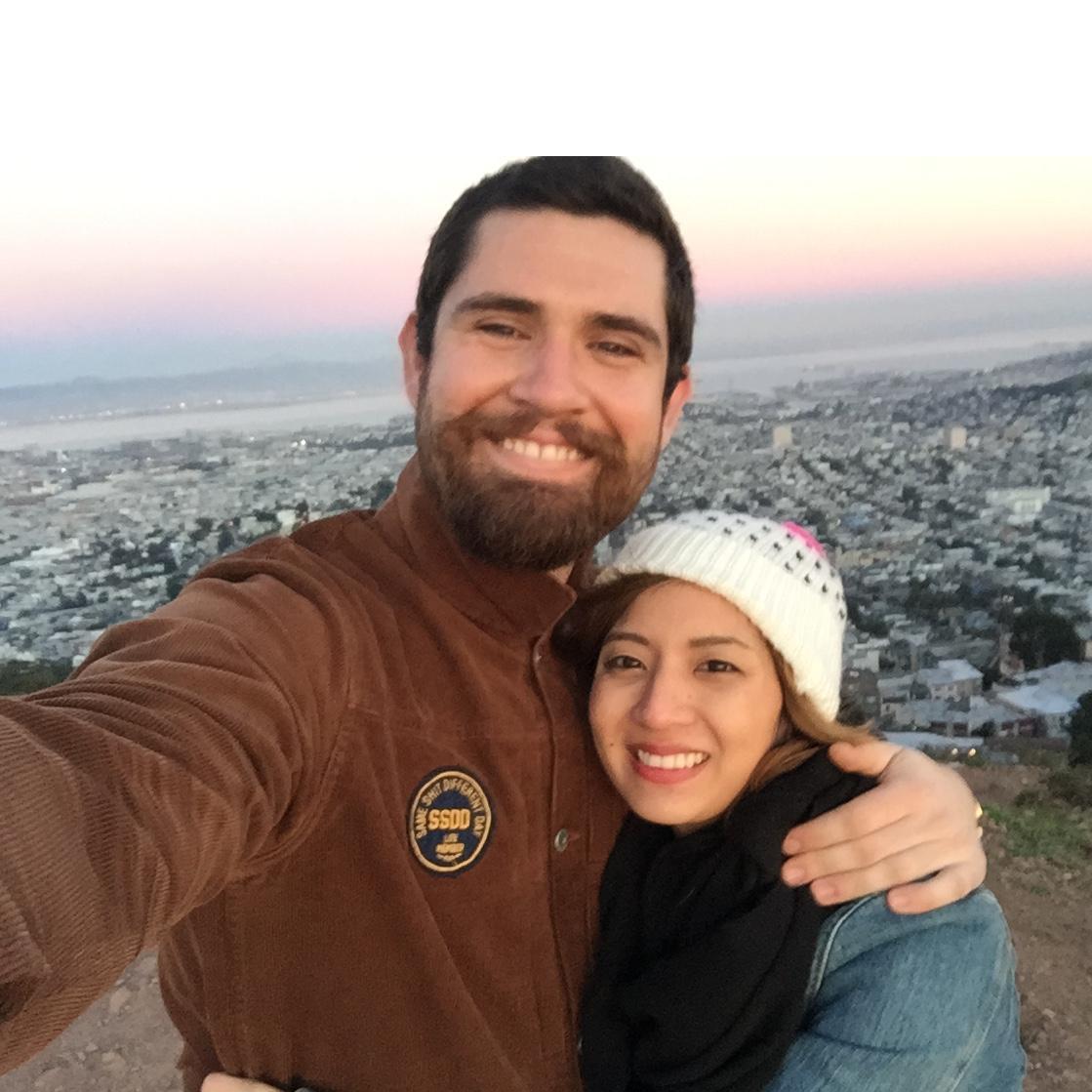 January 2015- One of our first dates at Twin Peaks (San Francisco).