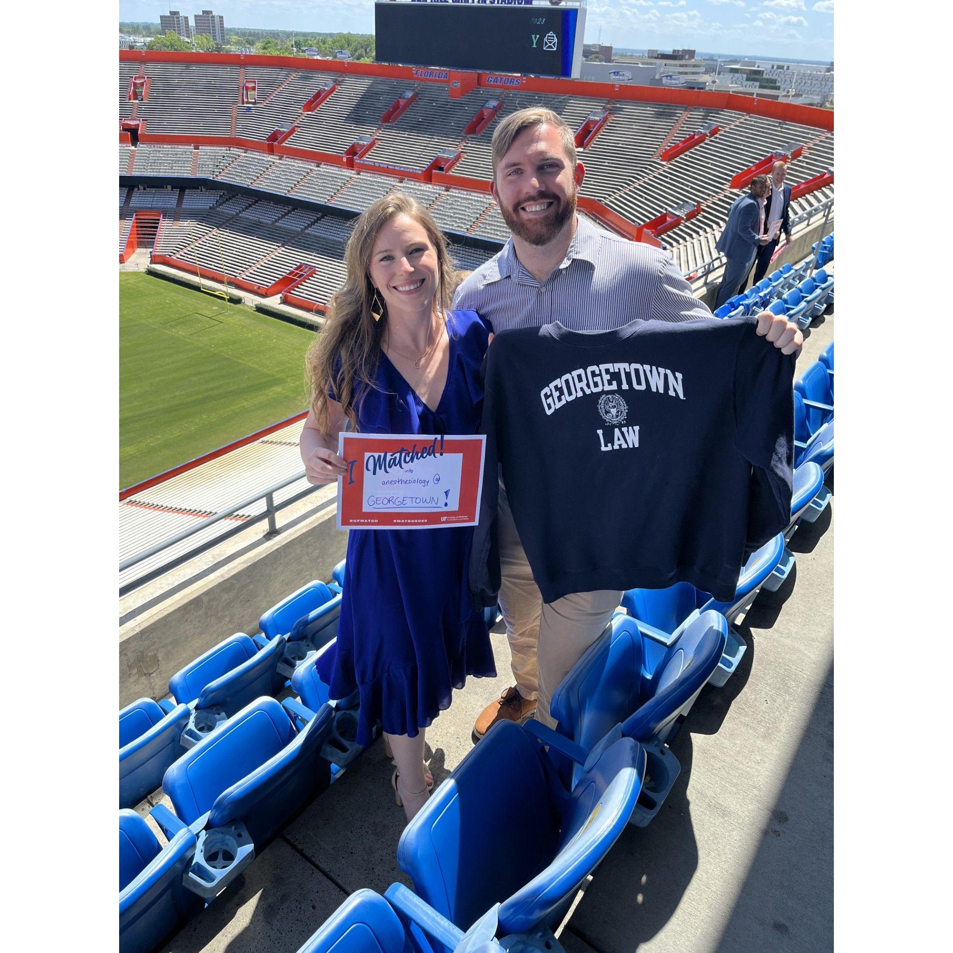 Celebrating Erin's Match Day!