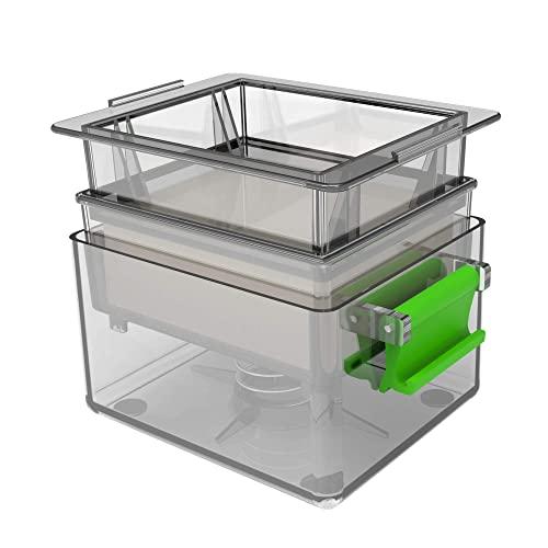 YARKOR Tofu Press, Easily Remove Water from Tofu for More Delicious, Safe for Dishwasher (Grey)