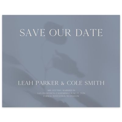 Blue Wedding Digital Save the Date - Lummin Landscape