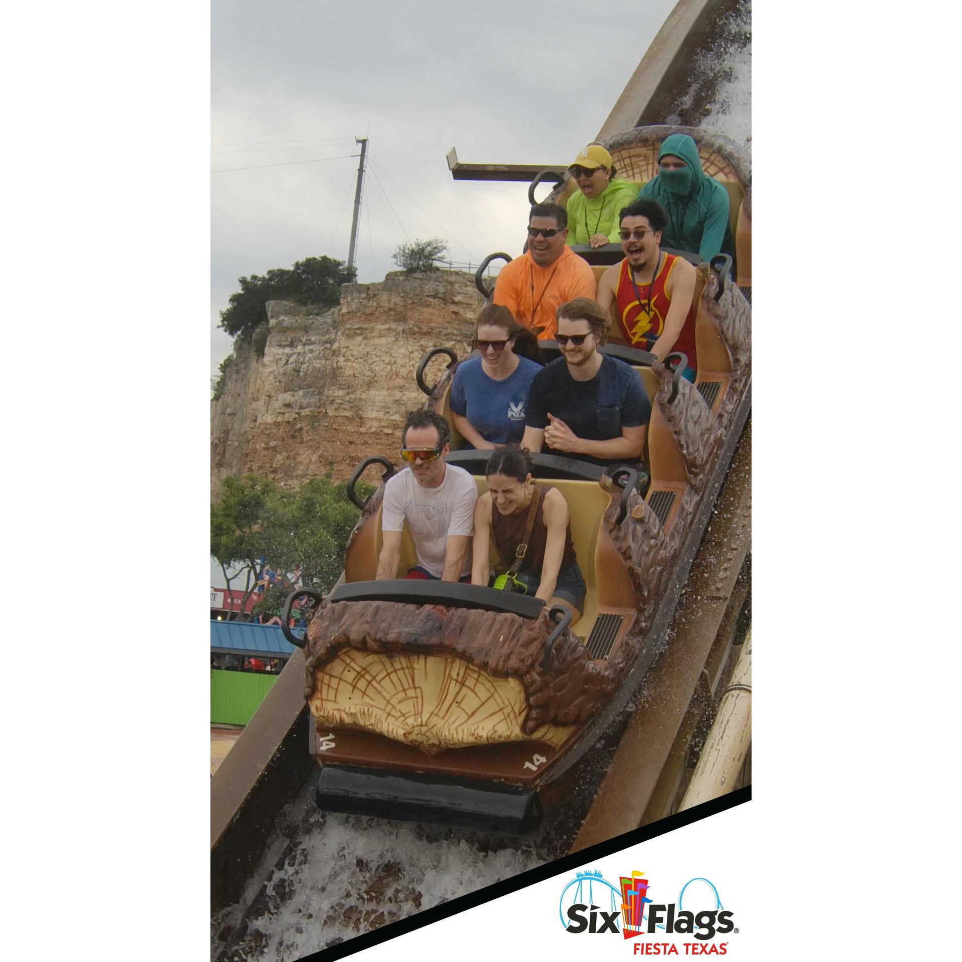 One of many Six Flags adventures!