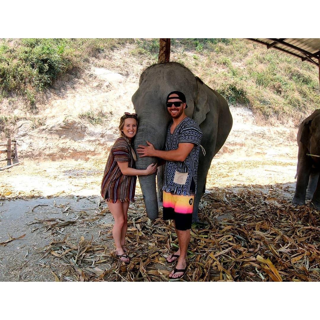 Hanging with elephants in Thailand!