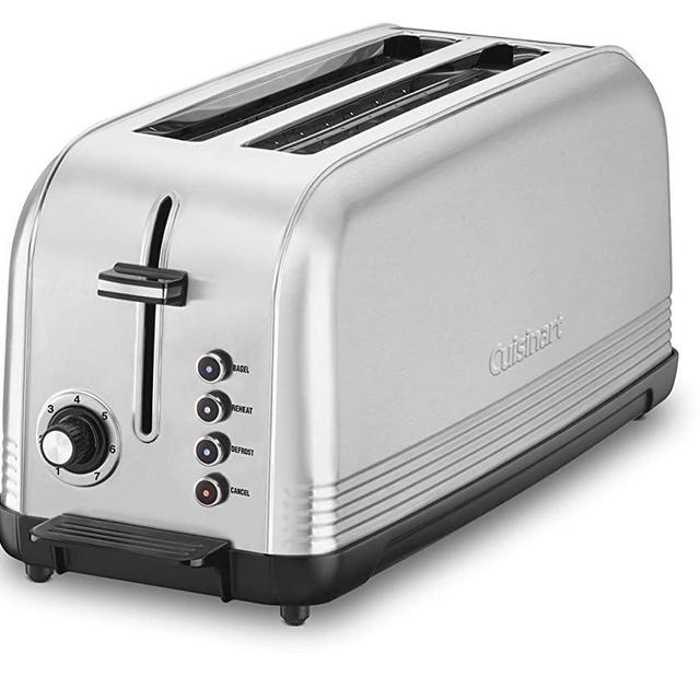 Cuisinart CPT-2500 Long Slot Toaster, Silver, 2-slice long slot