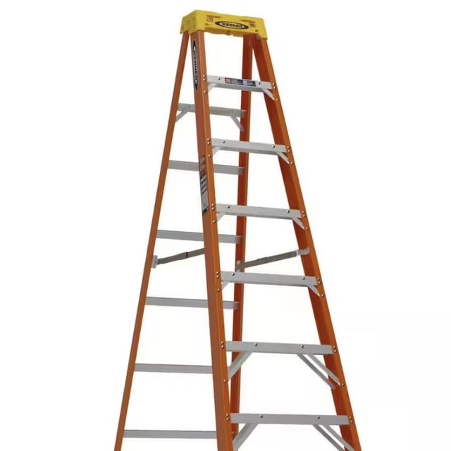8 ft. Fiberglass Step Ladder (12 ft. Reach Height) with 300 lb. Load Capacity Type IA Duty Rating