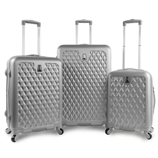 Pacific Coast Pandora 3-Piece Luggage Set in Silver