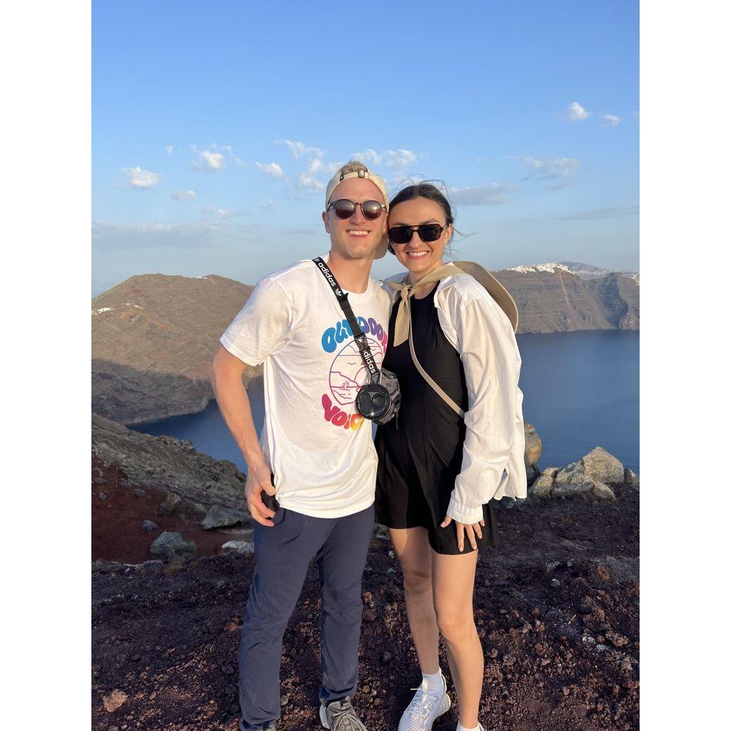 Chris and I's first trip out of the country together for a friend's wedding in Greece