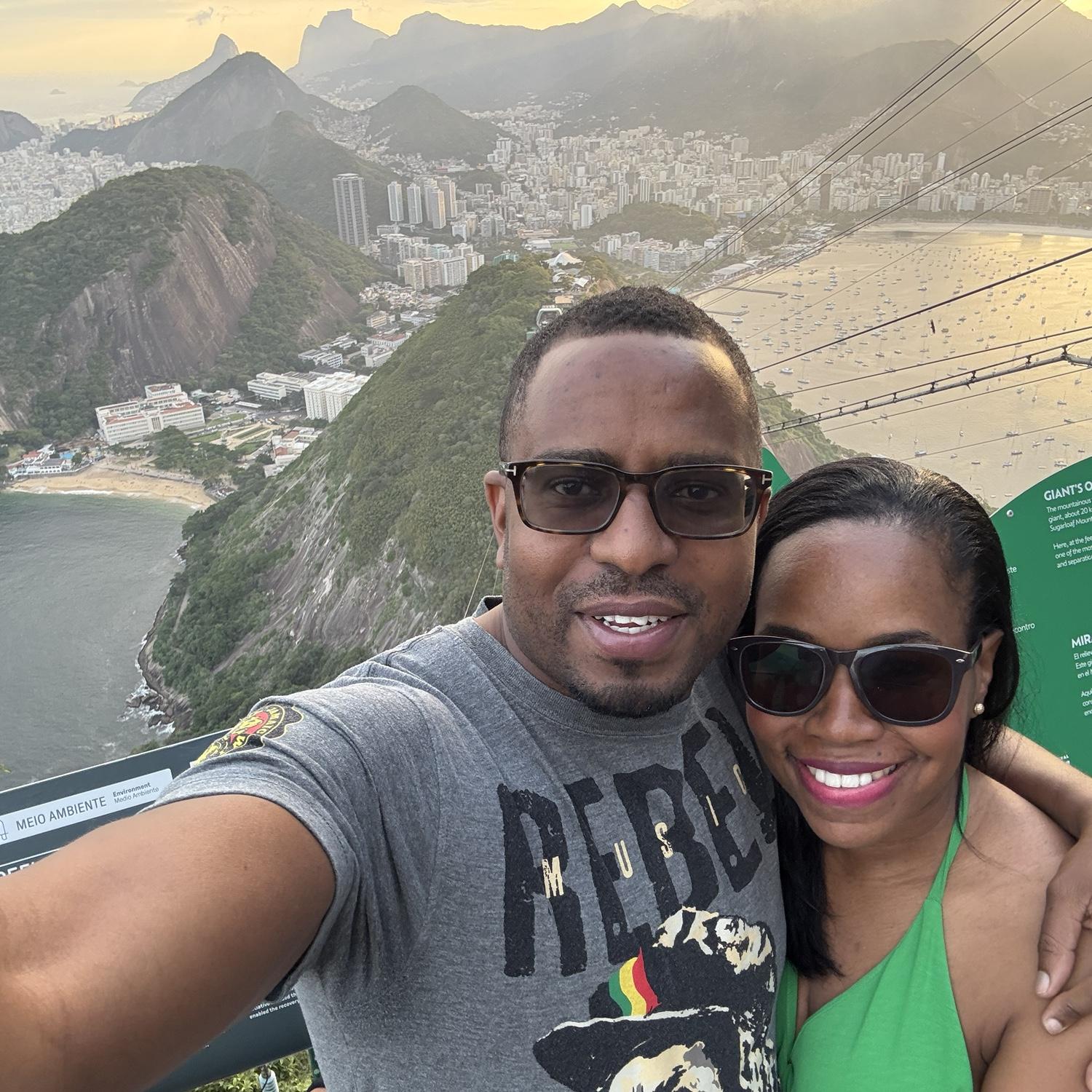 Enjoying the view from Sugarloaf Mountain in Rio de Janeiro (June 2025)