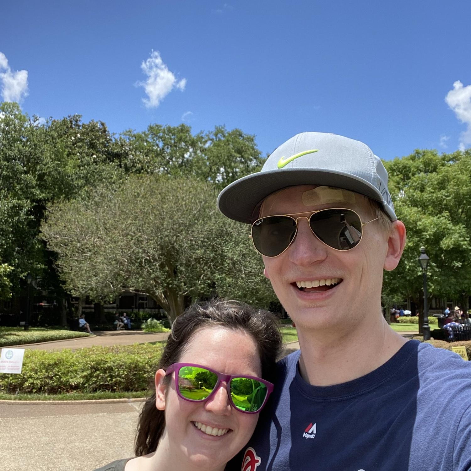 Selfie in Jackson Square, New Orleans
