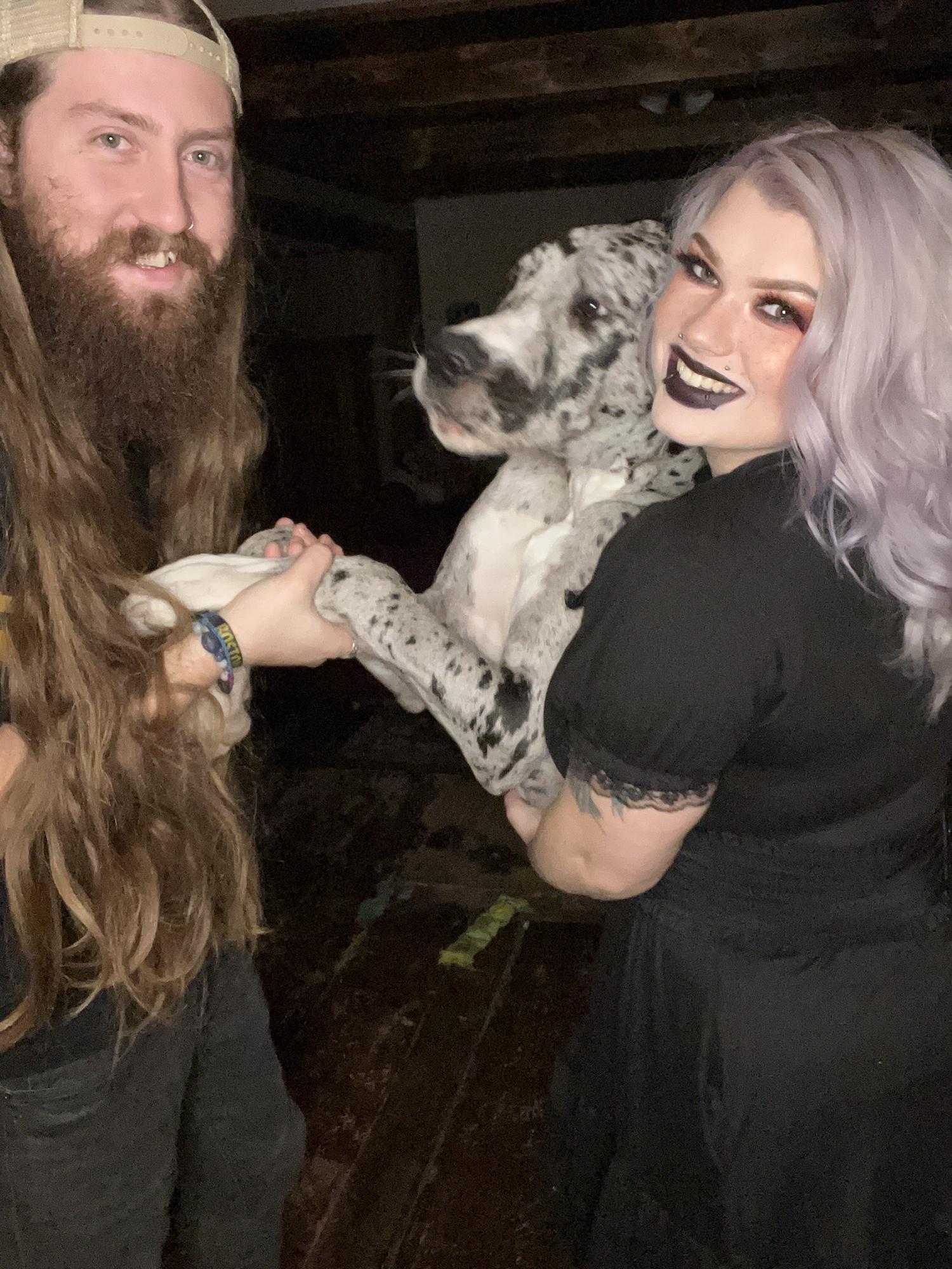 Christian, Rebecca and their dog Ozzy