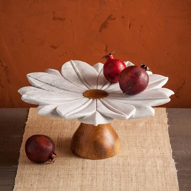 Marble Flower Cake Stand V3144
