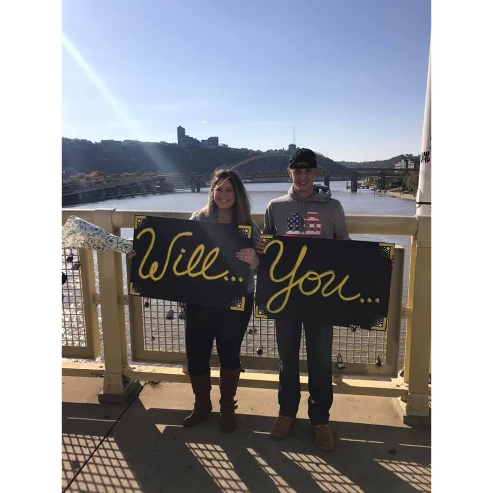 Right after the big question was asked in Pittsburgh!
